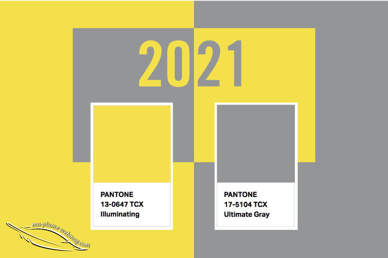 Couleurs Pantone de l'année 2021