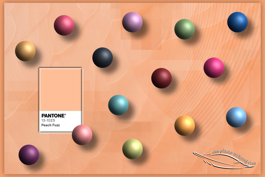 Peach Fuzz, couleur Pantone de l'année 2024