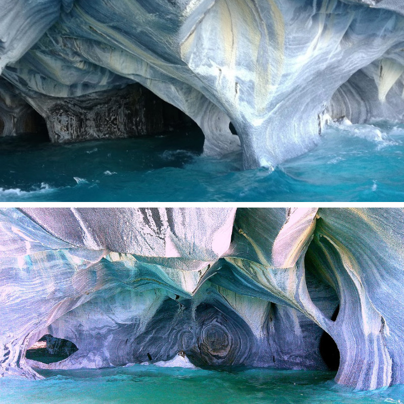 Les caves de marbre du Chili
