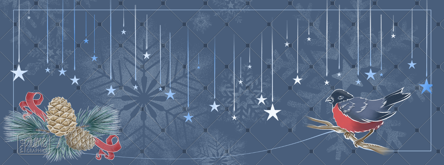 Joyeuses fêtes ! Illustration Ma Plume Graphics